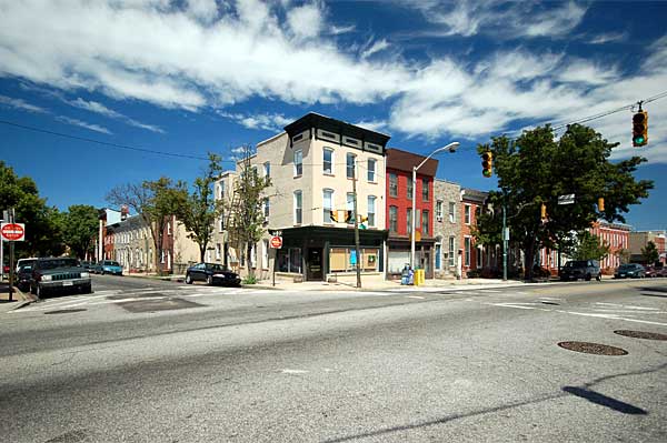 Looking Northeast at Riverside Avenue on Fort Avenue