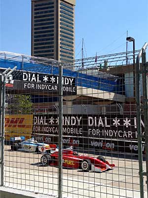 Indy Cars on Light Street