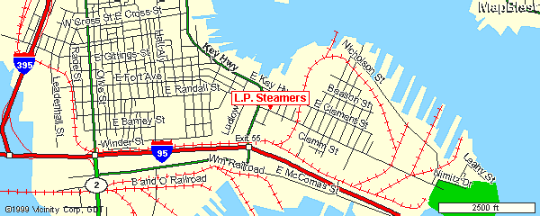Map to L.P. Steamers in Locust Point